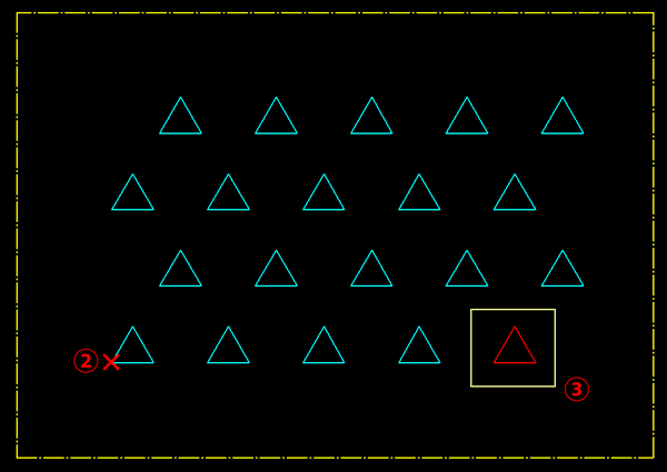 基準点、要素の指定